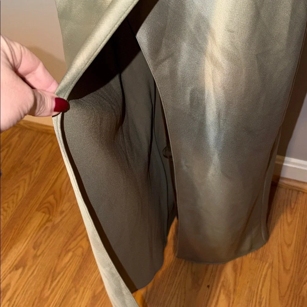 BHLDN Ladies NWT Dylan Stretch Satin One-Shoulder Leg Slit Maxi Dress. Size 12. - Picture 8 of 13